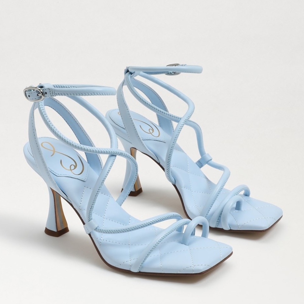 Sam Edelman Maven Light Blue Strappy Heels (excellent condition)